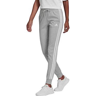 Adidas Women’s 3-Stripe Single Jersey Cuffed Jogger Pants                                                                     