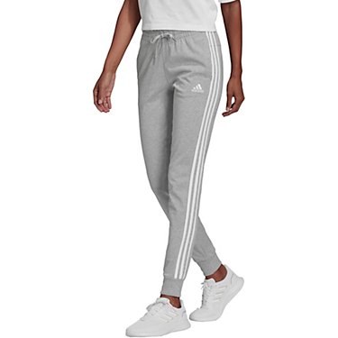 Adidas Women’s 3-Stripe Single Jersey Cuffed Jogger Pants