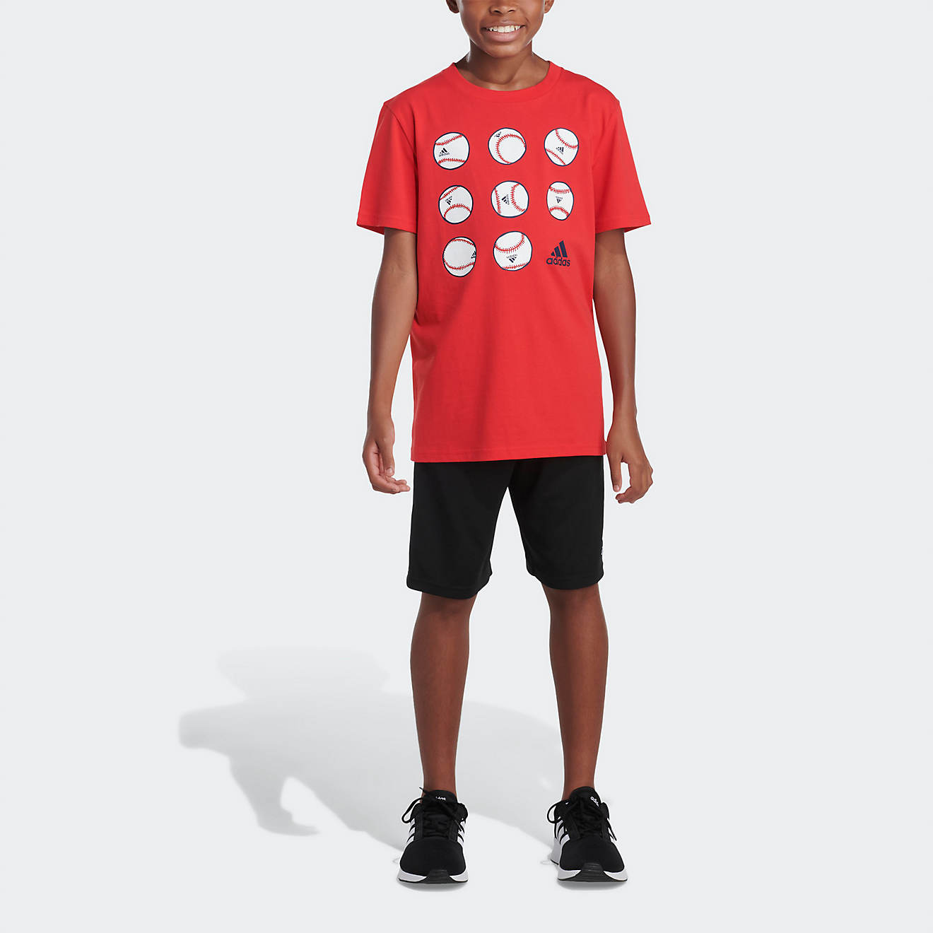 adidas Boys' ADI Baseball Short Sleeve T-shirt                                                                                   - view number 1