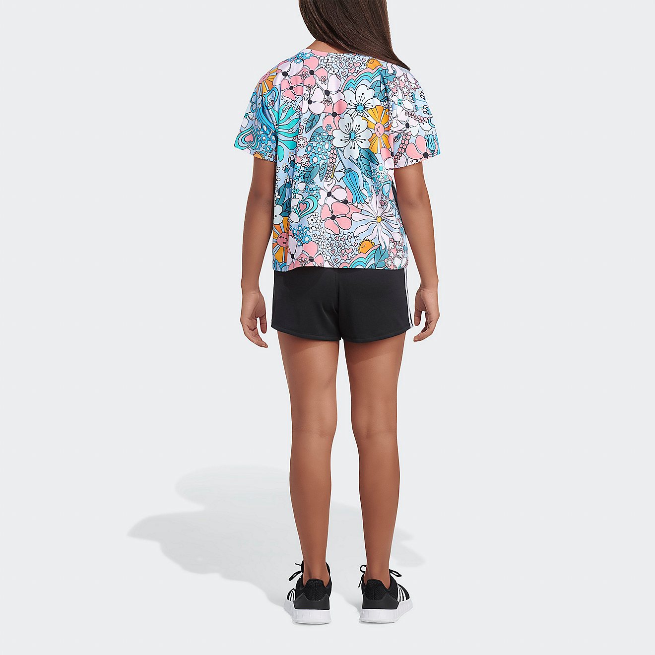 adidas Girls’ Oversize Allover Print T-shirt                                                                                   - view number 2
