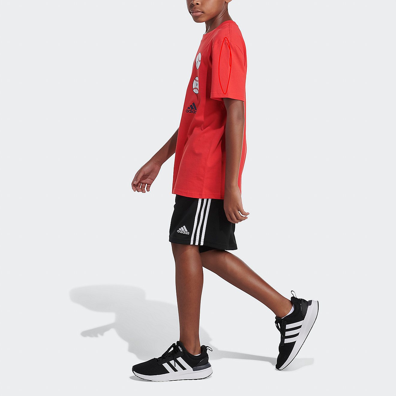 adidas Boys' ADI Baseball Short Sleeve T-shirt                                                                                   - view number 3