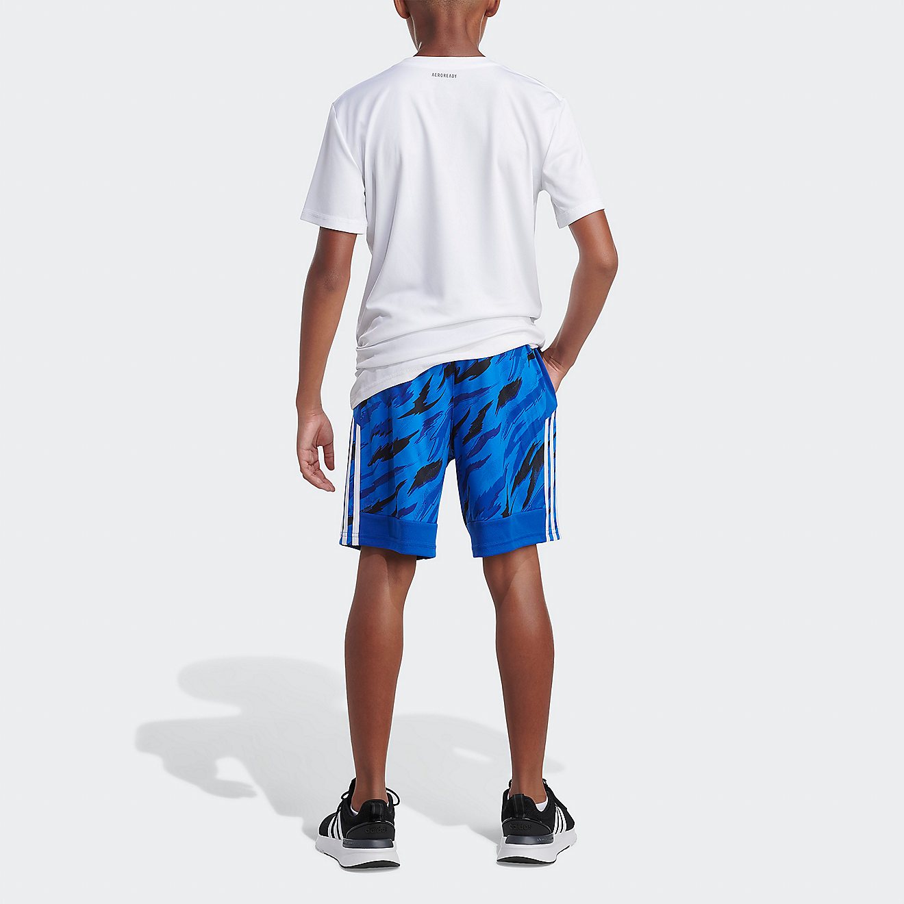adidas Boys' Tiger Camo Print Shorts                                                                                             - view number 2