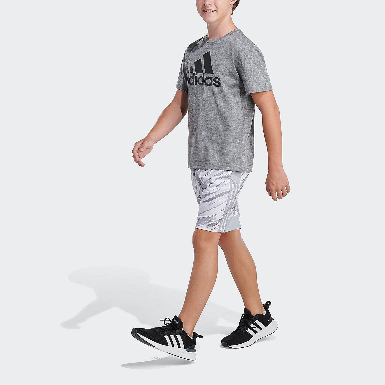 adidas Boys' Tiger Camo Print Shorts                                                                                             - view number 4