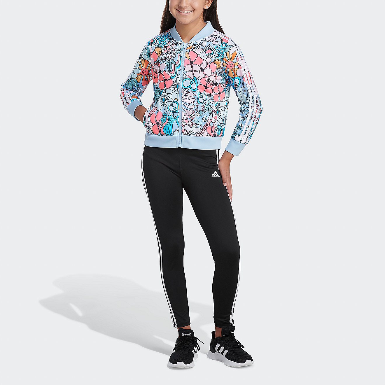 adidas Girls' Print Tricot 22 Jacket                                                                                             - view number 1
