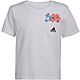 adidas Girls' Pocket 22 Graphic Short Sleeve T-shirt                                                                             - view number 1 image