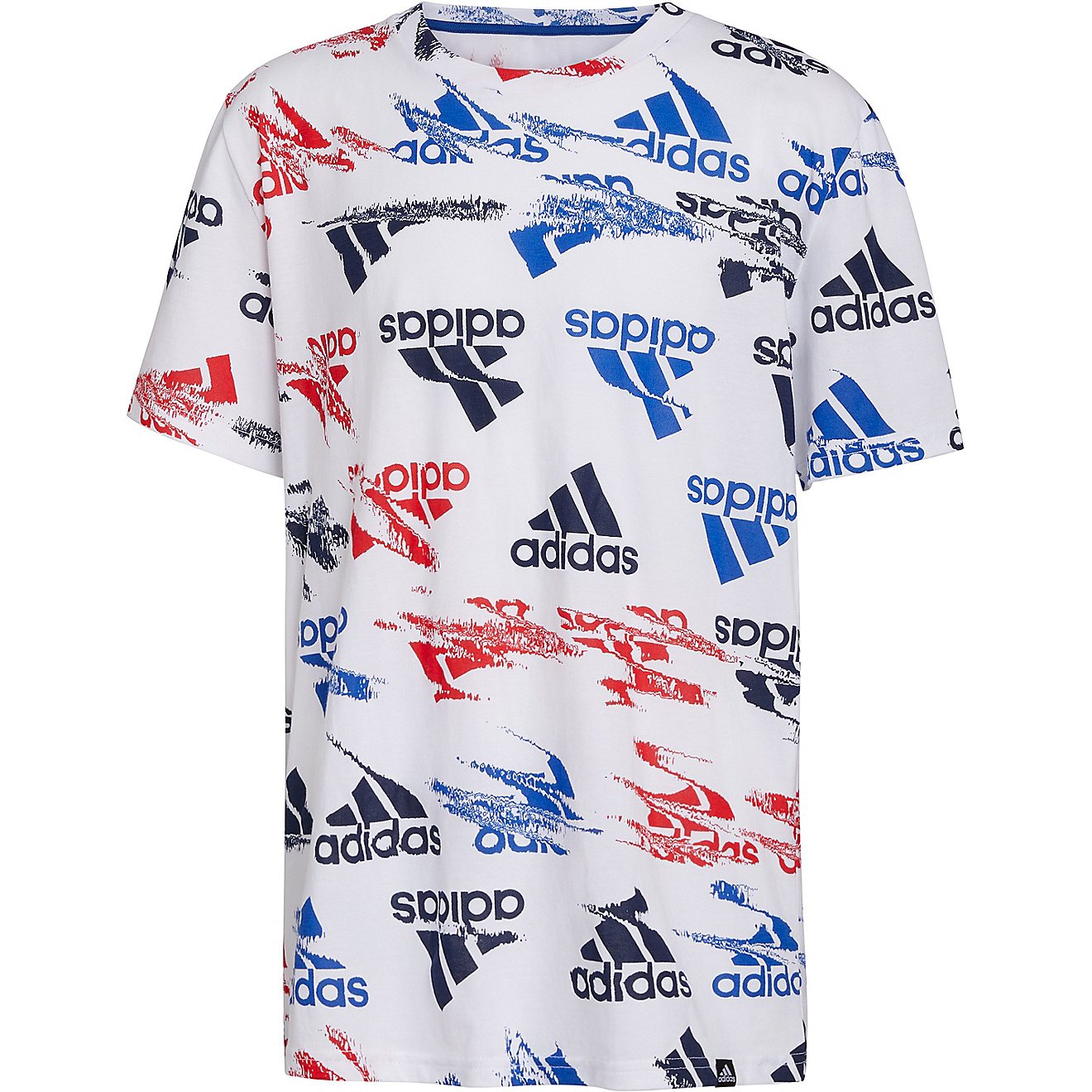 adidas Boys’ Glitchy Allover Print T-shirt                                                                                     - view number 5