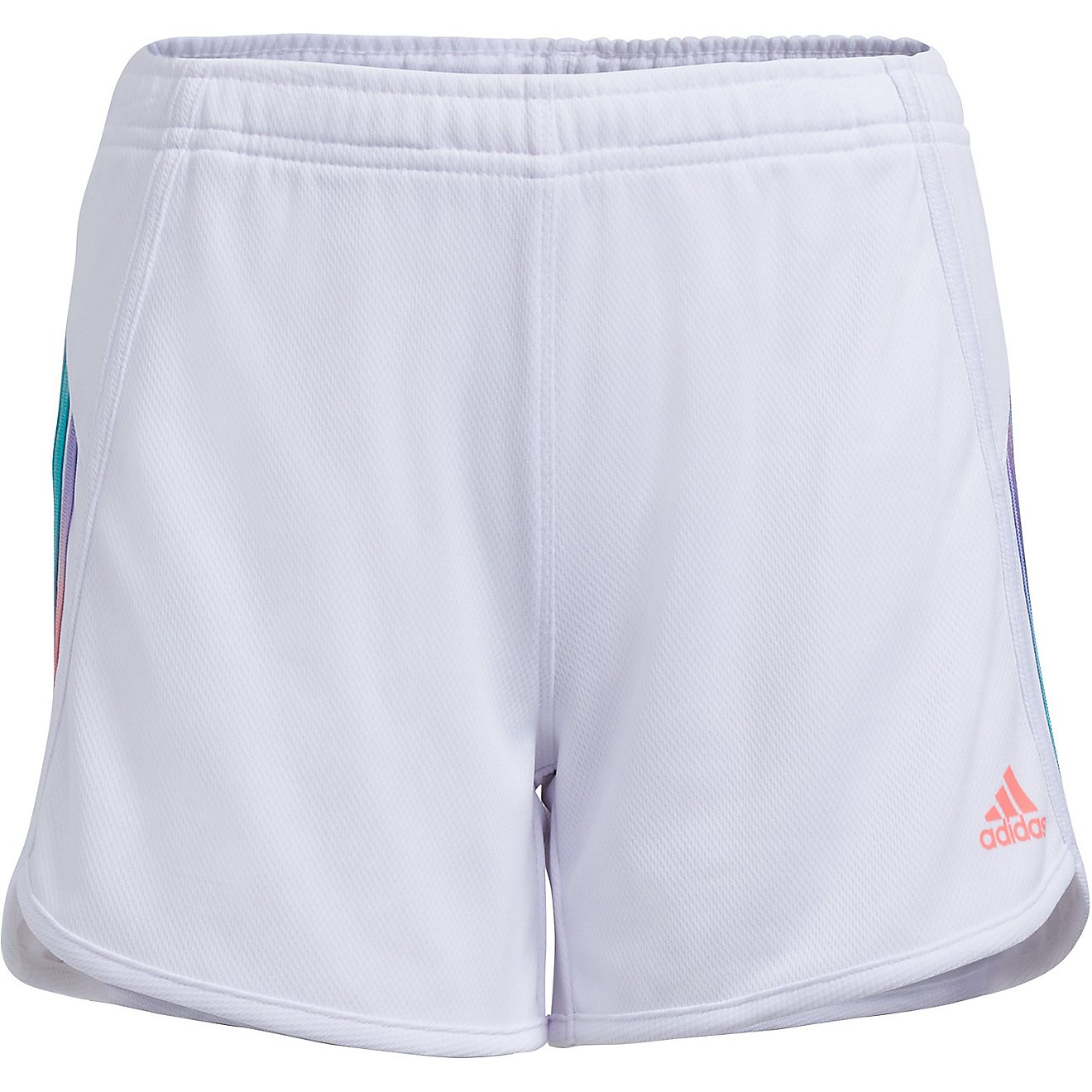 adidas Girls' Gradient 3S Mesh Shorts                                                                                            - view number 5