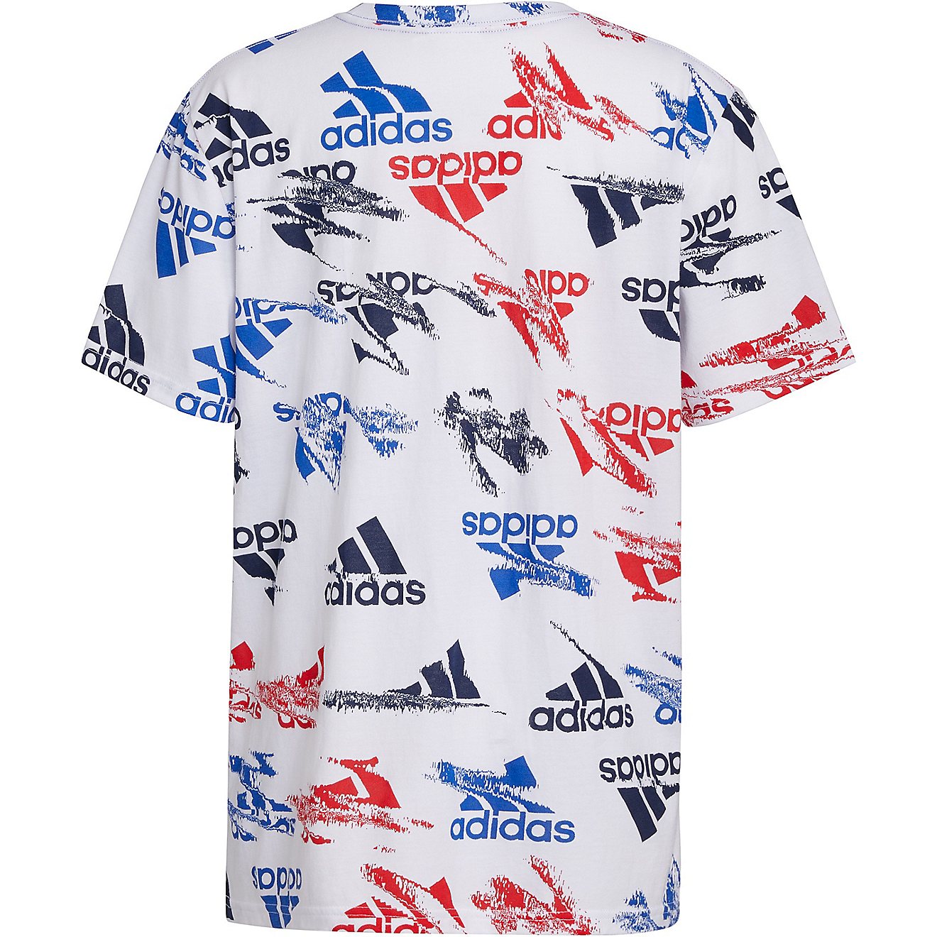 adidas Boys’ Glitchy Allover Print T-shirt                                                                                     - view number 6