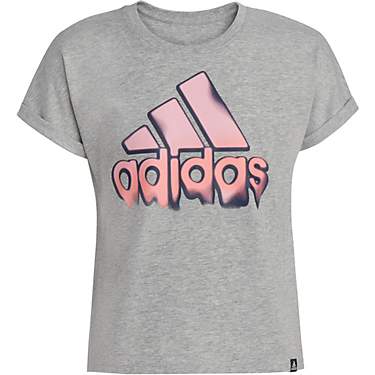 adidas Girls' Heather Dolman 22 Graphic Short Sleeve T-shirt                                                                    