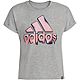 adidas Girls' Heather Dolman 22 Graphic Short Sleeve T-shirt                                                                     - view number 1 image