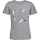 adidas Girls' Heather Roll Short Sleeve T-shirt                                                                                  - view number 5 image