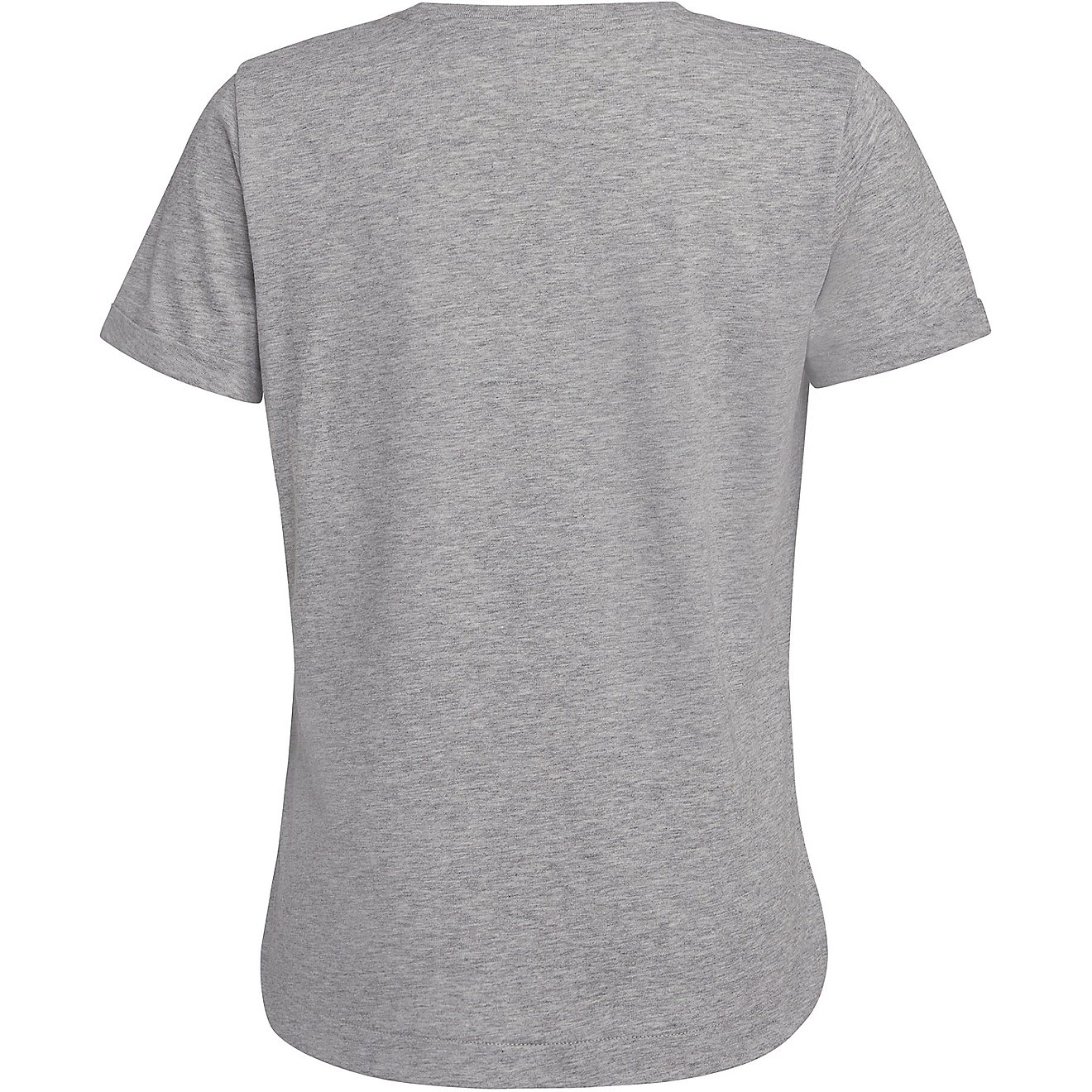 adidas Girls' Heather Roll Short Sleeve T-shirt                                                                                  - view number 6