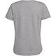 adidas Girls' Heather Roll Short Sleeve T-shirt                                                                                  - view number 6 image