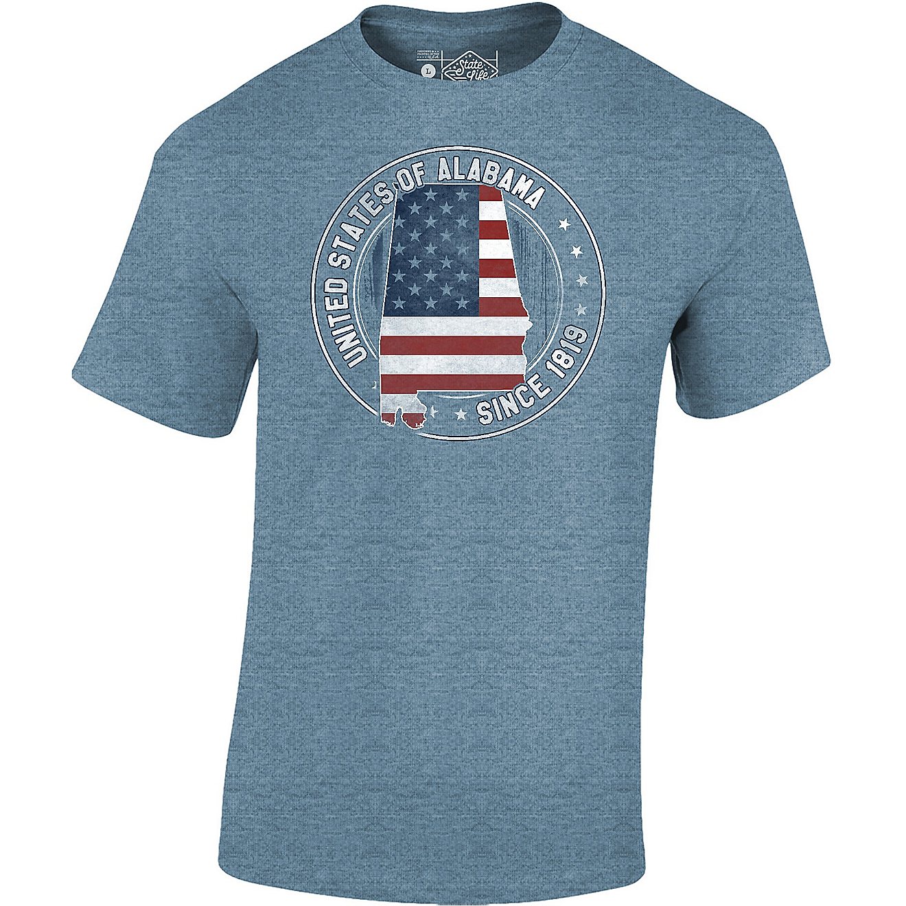 State Life Men's Patriotic Alabama Short Sleeve T-shirt                                                                          - view number 1