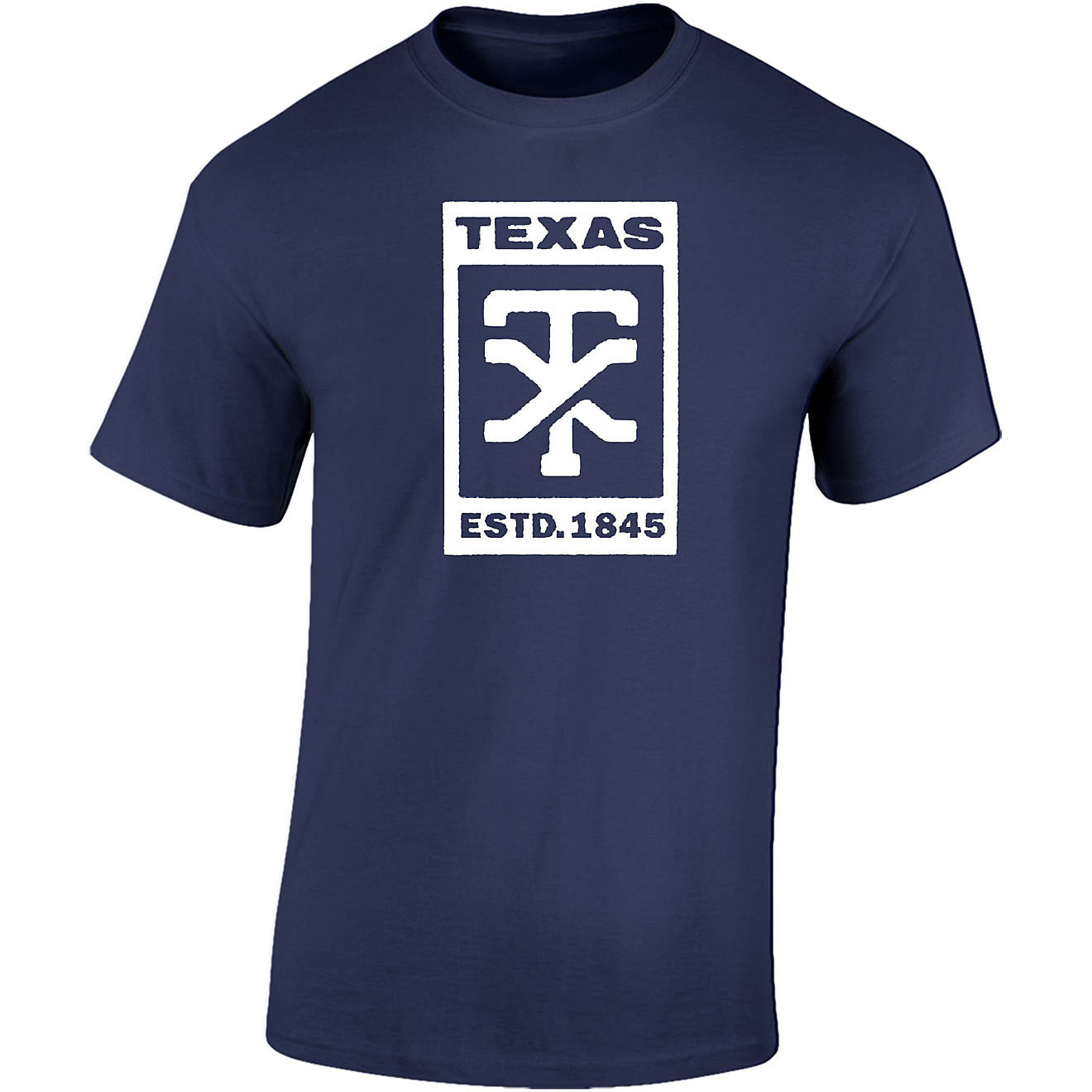 Academy Sports + Outdoors Men's Texas State Box T-shirt                                                                          - view number 1