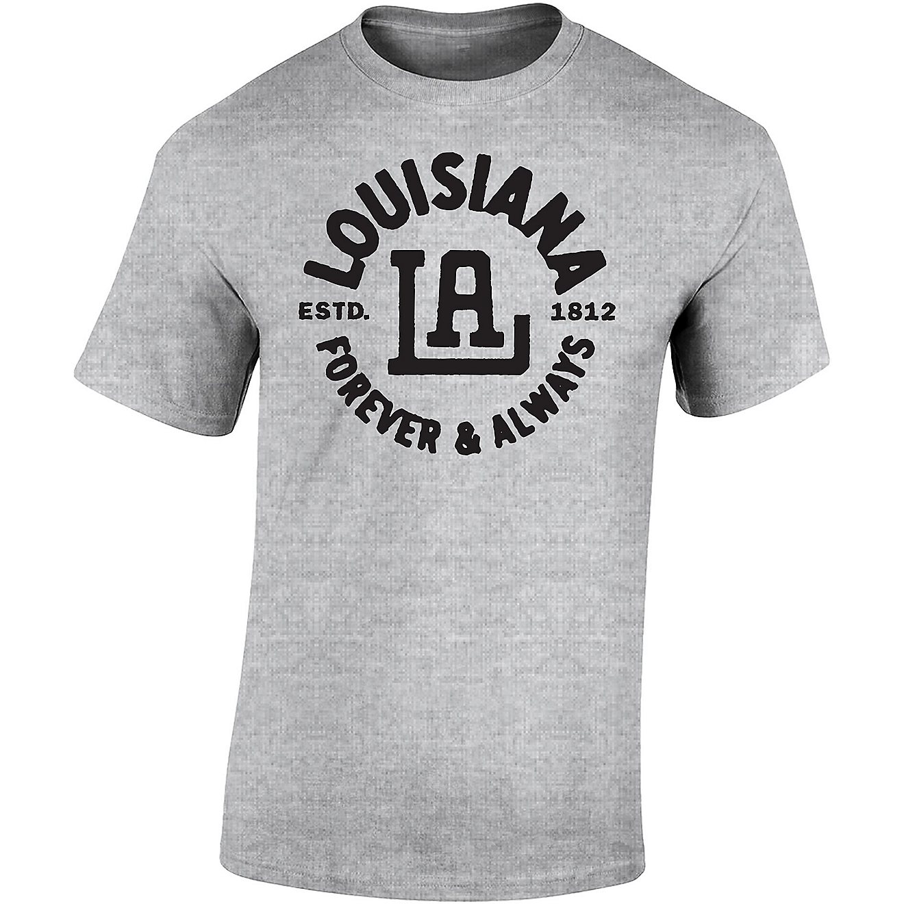 Academy Sports + Outdoors Men's Louisiana Circle T-shirt                                                                         - view number 1
