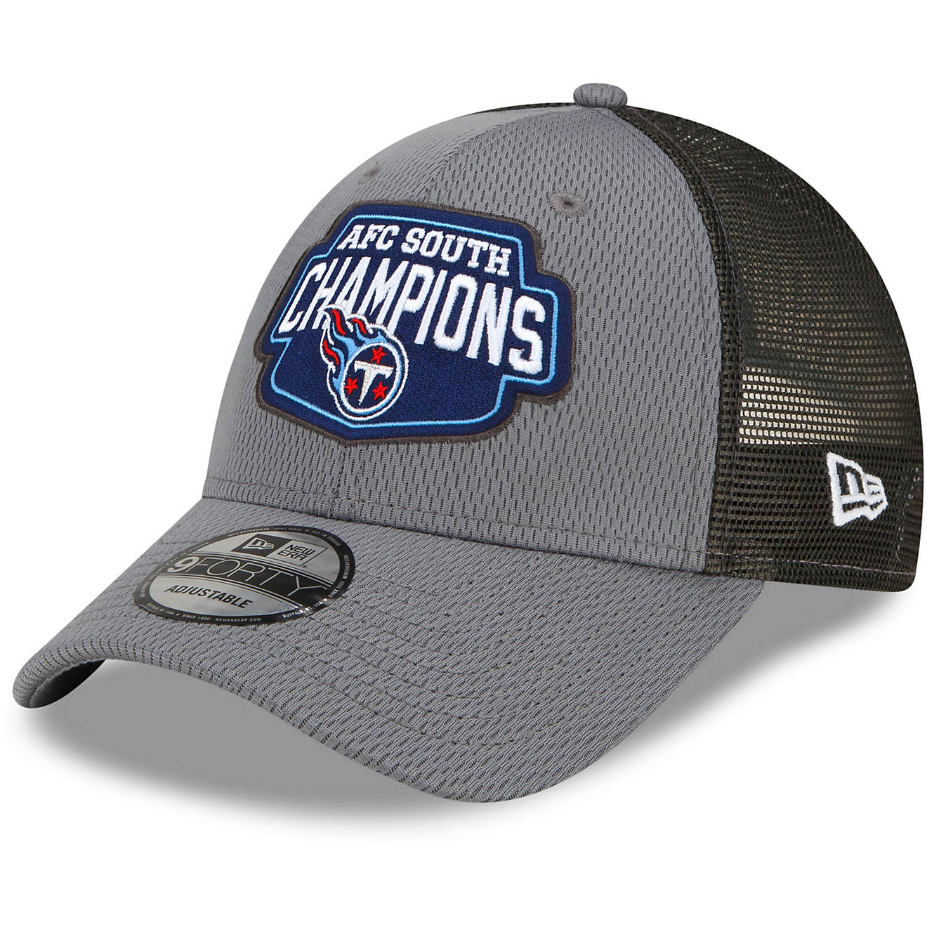 New Era Men's Tennessee Titans '21 NFL Division Champs Locker Room 9FORTY Cap                                                    - view number 1