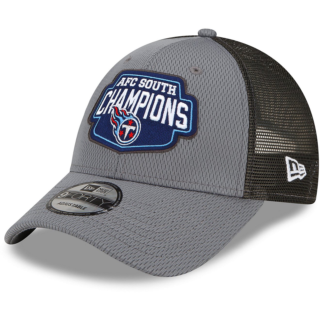 New Era Men's Tennessee Titans '21 NFL Division Champs Locker Room 9FORTY Cap                                                    - view number 1