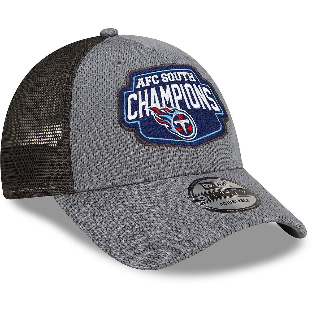 New Era Men's Tennessee Titans '21 NFL Division Champs Locker Room 9FORTY Cap                                                    - view number 4