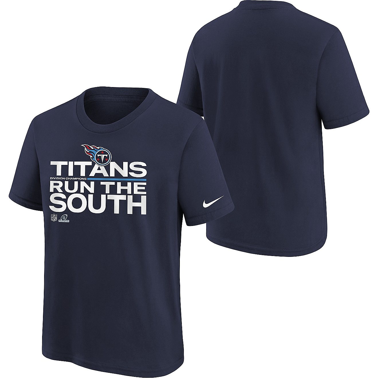 Nike Boys’ Tennessee Titans ’21 Division Champs Trophy Collection Graphic T-shirt                                            - view number 3