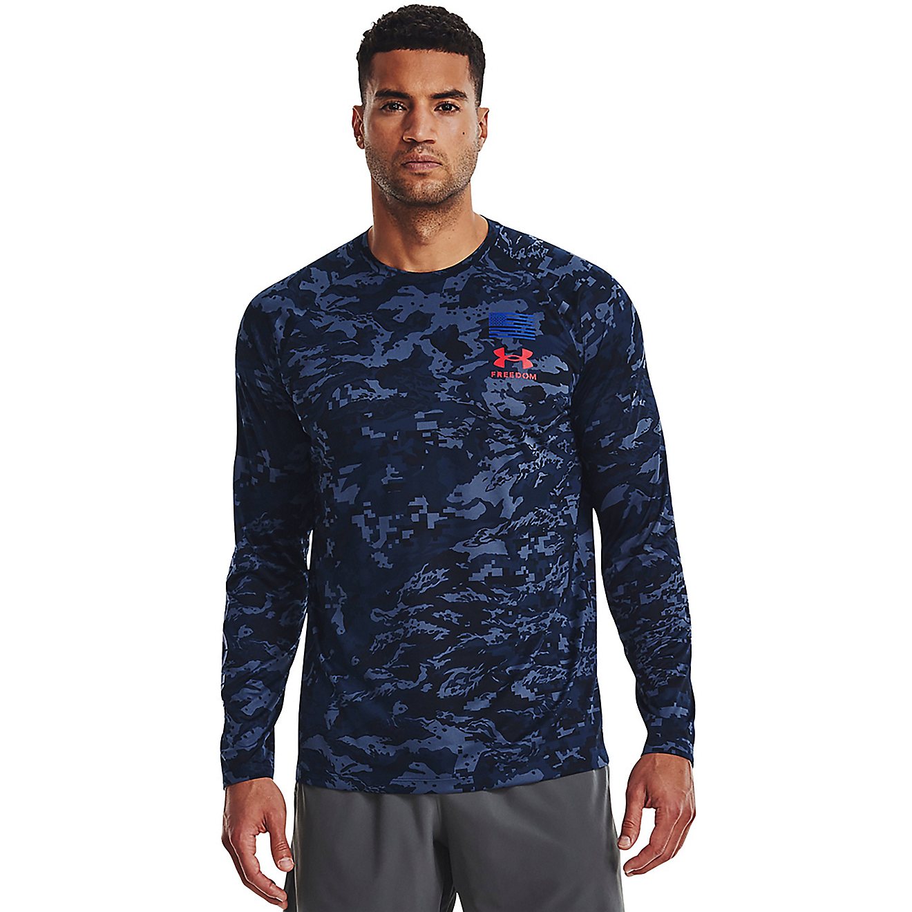 Under Armour Men's Freedom Tech Graphic Long Sleeve T-shirt                                                                      - view number 1