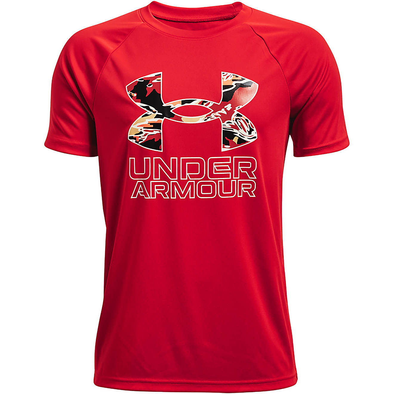 Under Armour Boys' UA Tech Hybrid Printed T-shirt                                                                                - view number 1