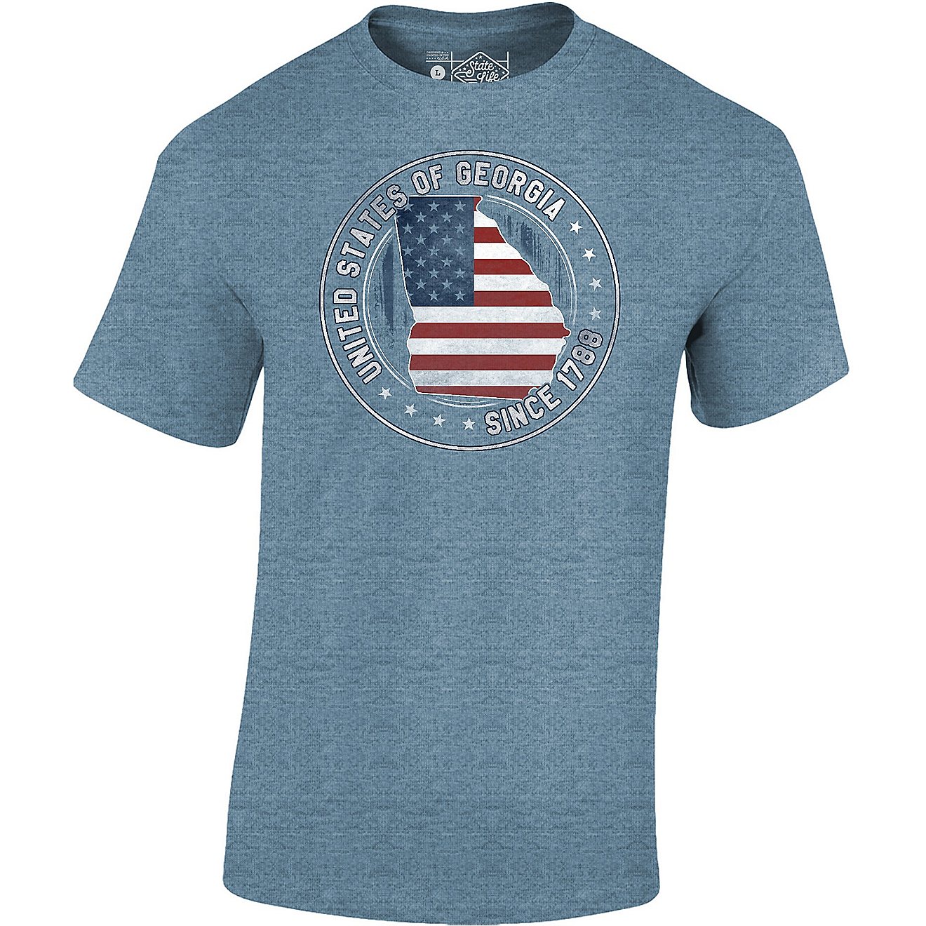 State Life Men's Patriotic Georgia Short Sleeve T-shirt                                                                          - view number 1