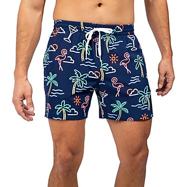 Chubbies Men's Neon Lights Stretch Swim Trunks 5.5 in