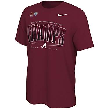 Nike Men's University of Alabama 2021 Cotton Bowl Champs Locker Room Short Sleeve T-shirt                                       