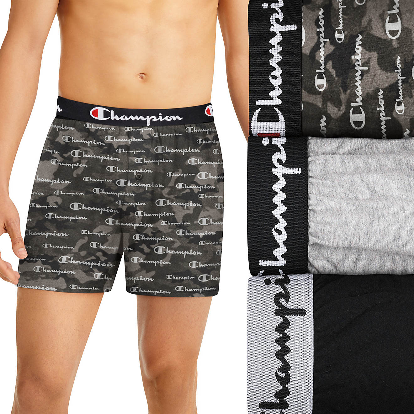 Champion Men's Stretch Boxers 3-Pack                                                                                             - view number 1