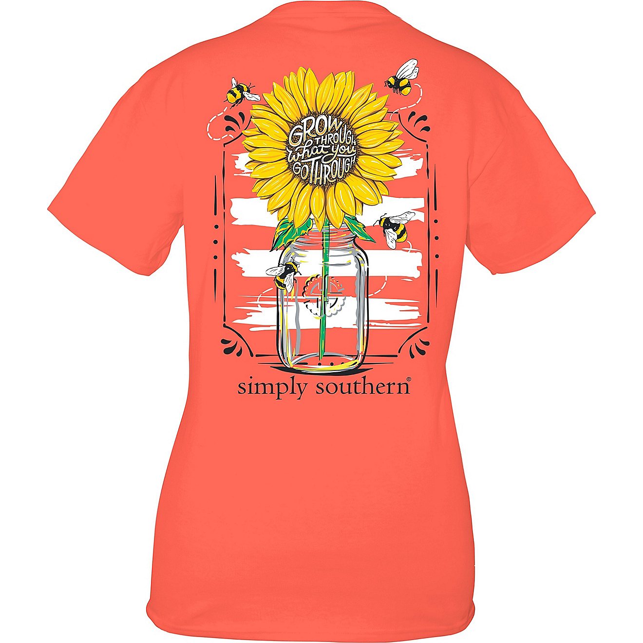Simply Southern Women's Grow Sunflower Graphic T-shirt                                                                           - view number 1