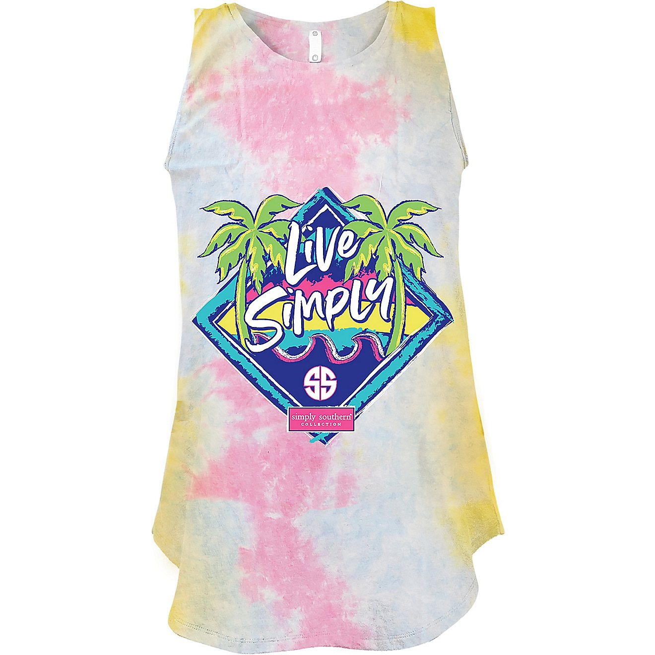 Simply Southern Women's Live Simply Tie Dye Tank Top                                                                             - view number 1