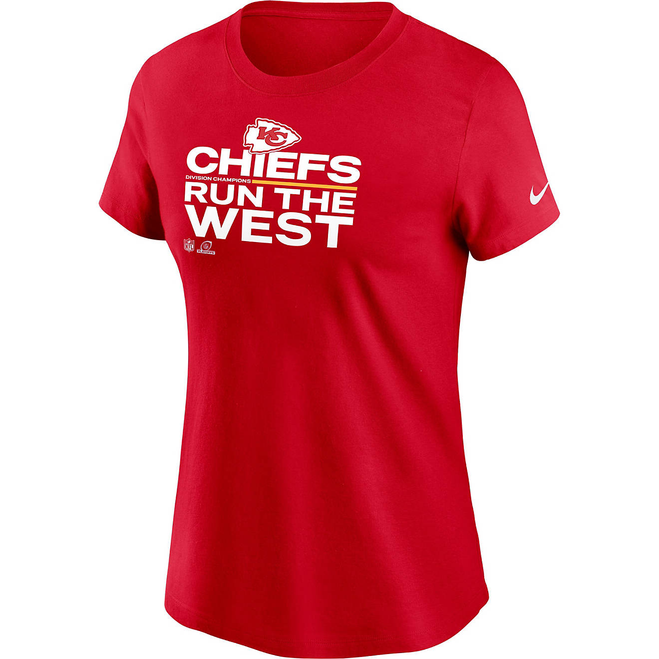 Nike Women's Kansas City Chiefs 2021 Division Champs Trophy Collection Short Sleeve T-shirt                                      - view number 1