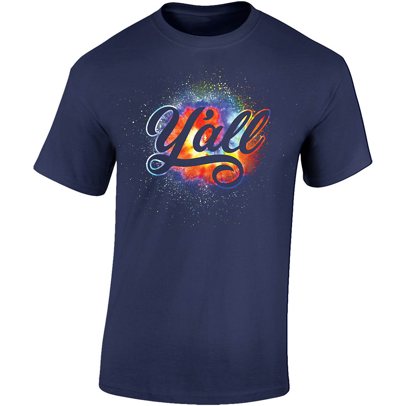Academy Sports + Outdoors Women's Y'all Tie Dye T-shirt                                                                          - view number 1