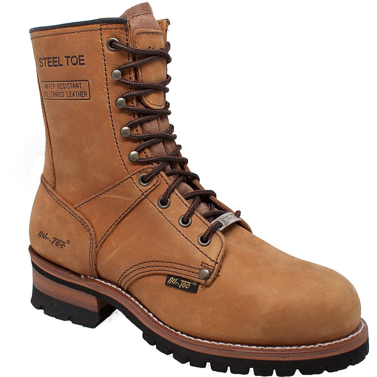 AdTec Men's Logger Steel Toe Work Boots                                                                                          - view number 2