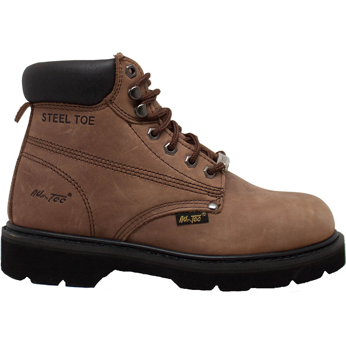 AdTec Men’s 6 in Nubuck Steel Toe Work Boots                                                                                   - view number 1