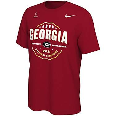 Nike Men's University of Georgia 2021 National Champs Celebration Short Sleeve T-shirt                                          