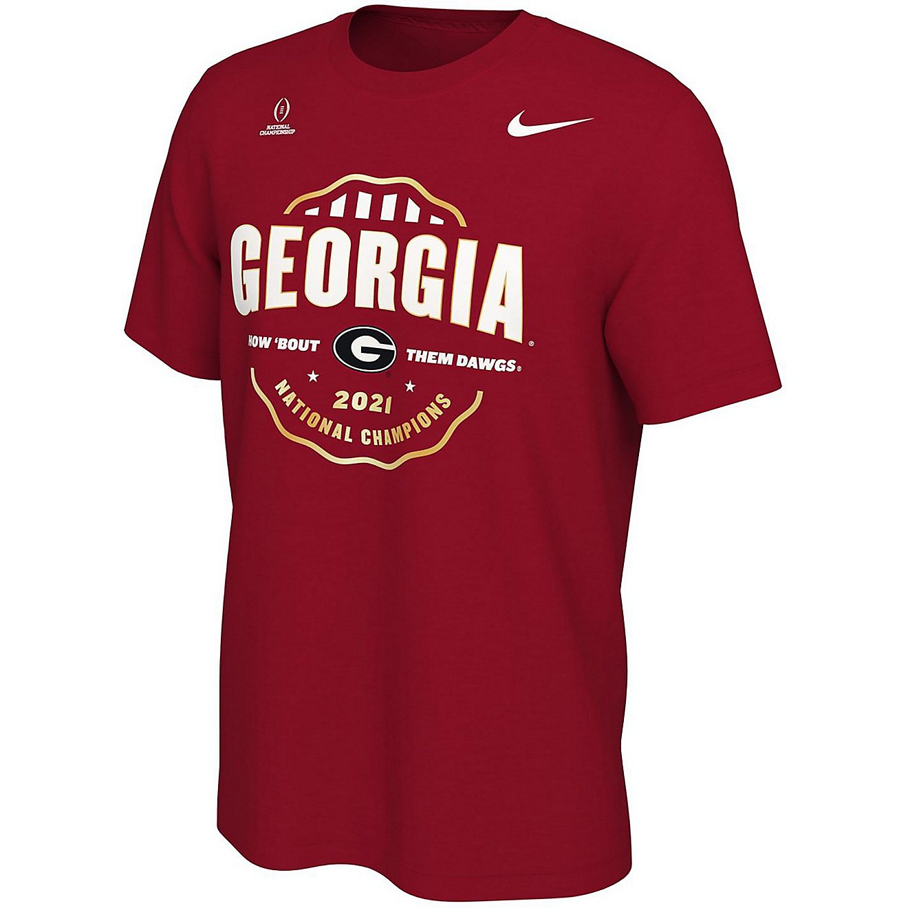Nike Men's University of Georgia 2021 National Champs Celebration Short Sleeve T-shirt                                           - view number 1