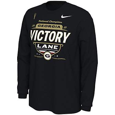 Nike Men's University of Georgia 2021 National Champs Locker Room Long Sleeve T-shirt                                           