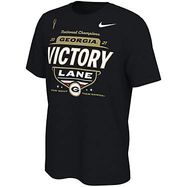 Nike Men's University of Georgia 2021 National Champs Locker Room Short Sleeve T-shirt                                          