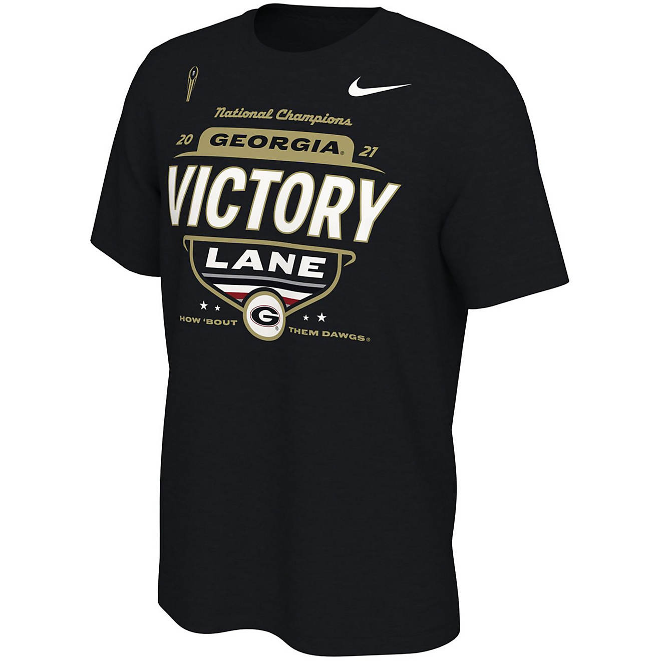 Nike Men's University of Georgia 2021 National Champs Locker Room Short Sleeve T-shirt                                           - view number 1