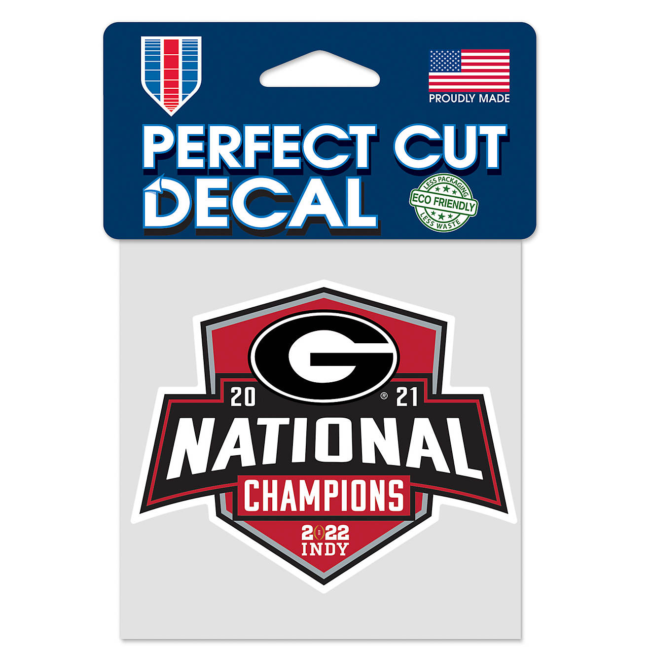 WinCraft University of Georgia ‘21 NCAA CFP Champs Perfect Cut Decal                                                           - view number 1