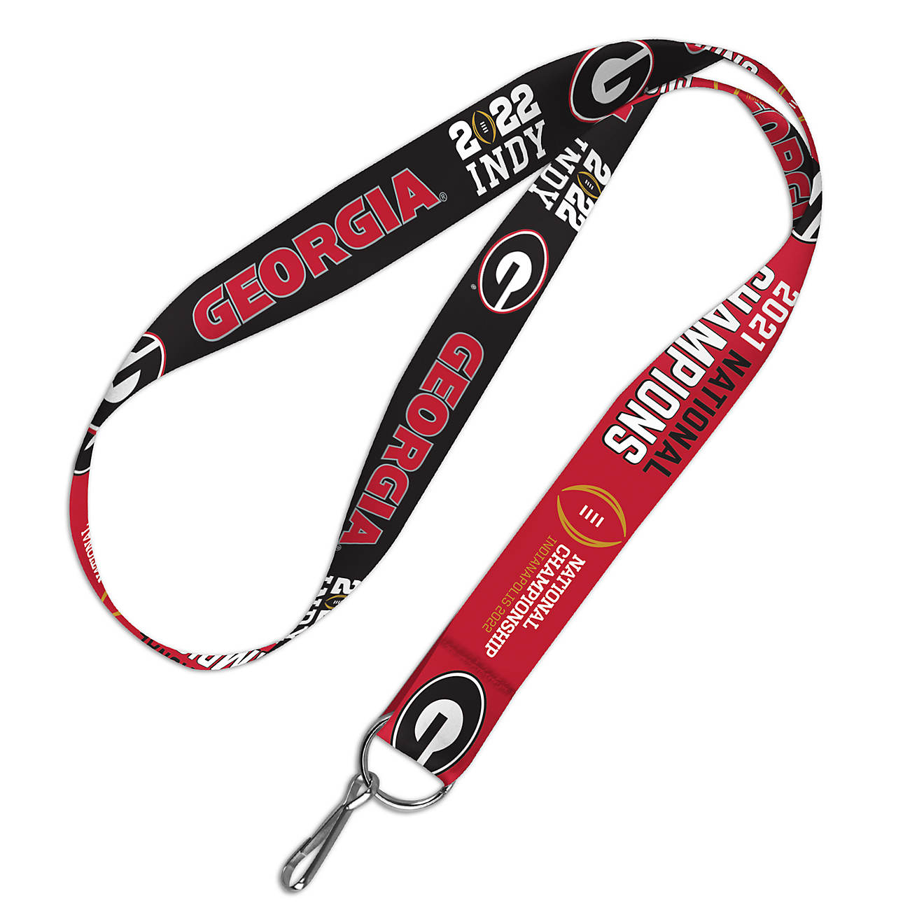 WinCraft University of Georgia ‘21 NCAA CFP Champs 1 in Lanyard                                                                - view number 1