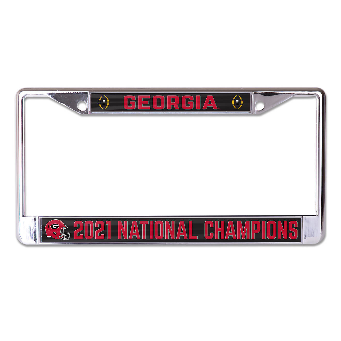 WinCraft University of Georgia ‘21 NCAA CFP Champs Helmet License Plate                                                        - view number 1