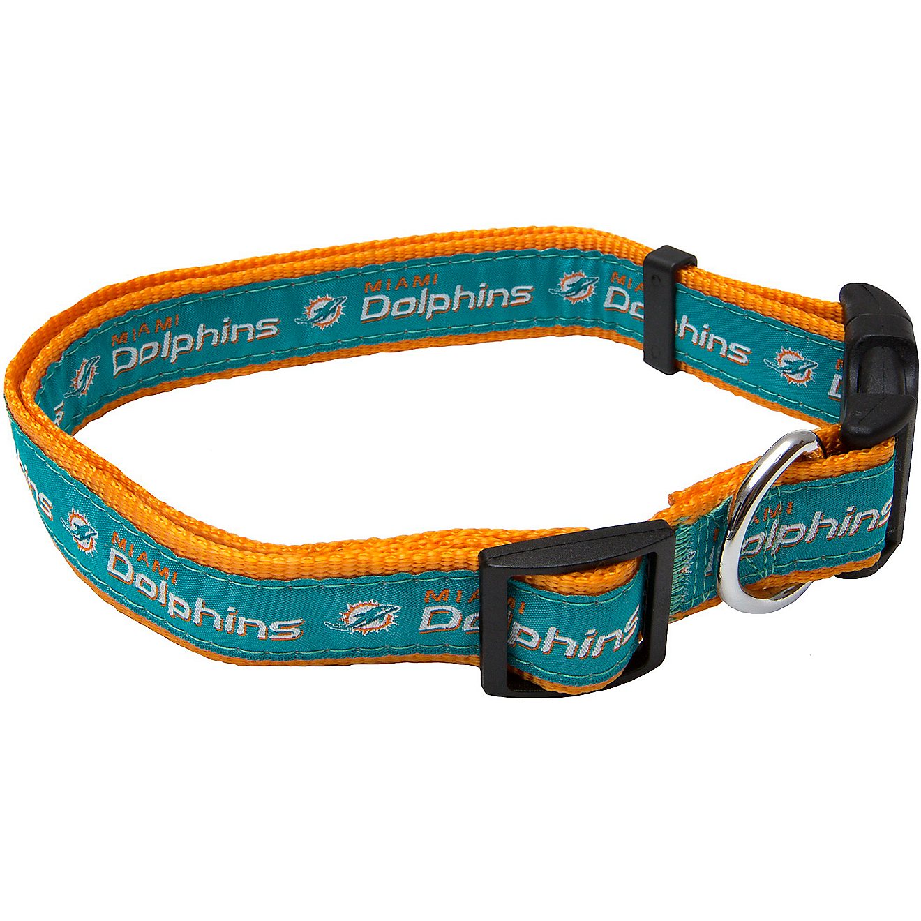 Pets First Miami Dolphins Dog Collar                                                                                             - view number 1