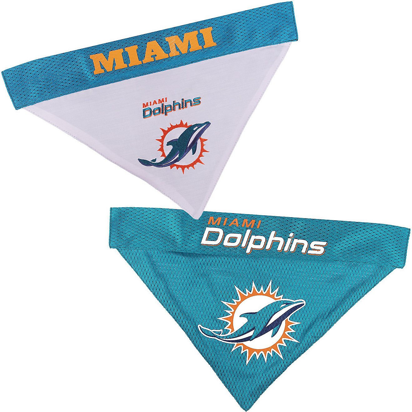 Pets First Miami Dolphins Reversible Dog Bandana                                                                                 - view number 1