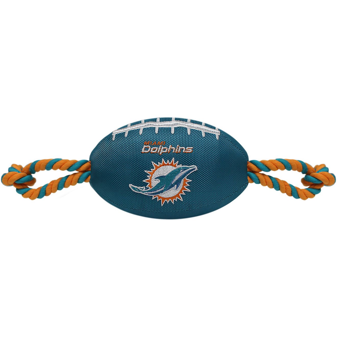 Pets First Miami Dolphins Nylon Football Rope Dog Toy                                                                            - view number 1