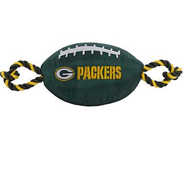 Pets First Green Bay Packers Nylon Football Rope Dog Toy                                                                        