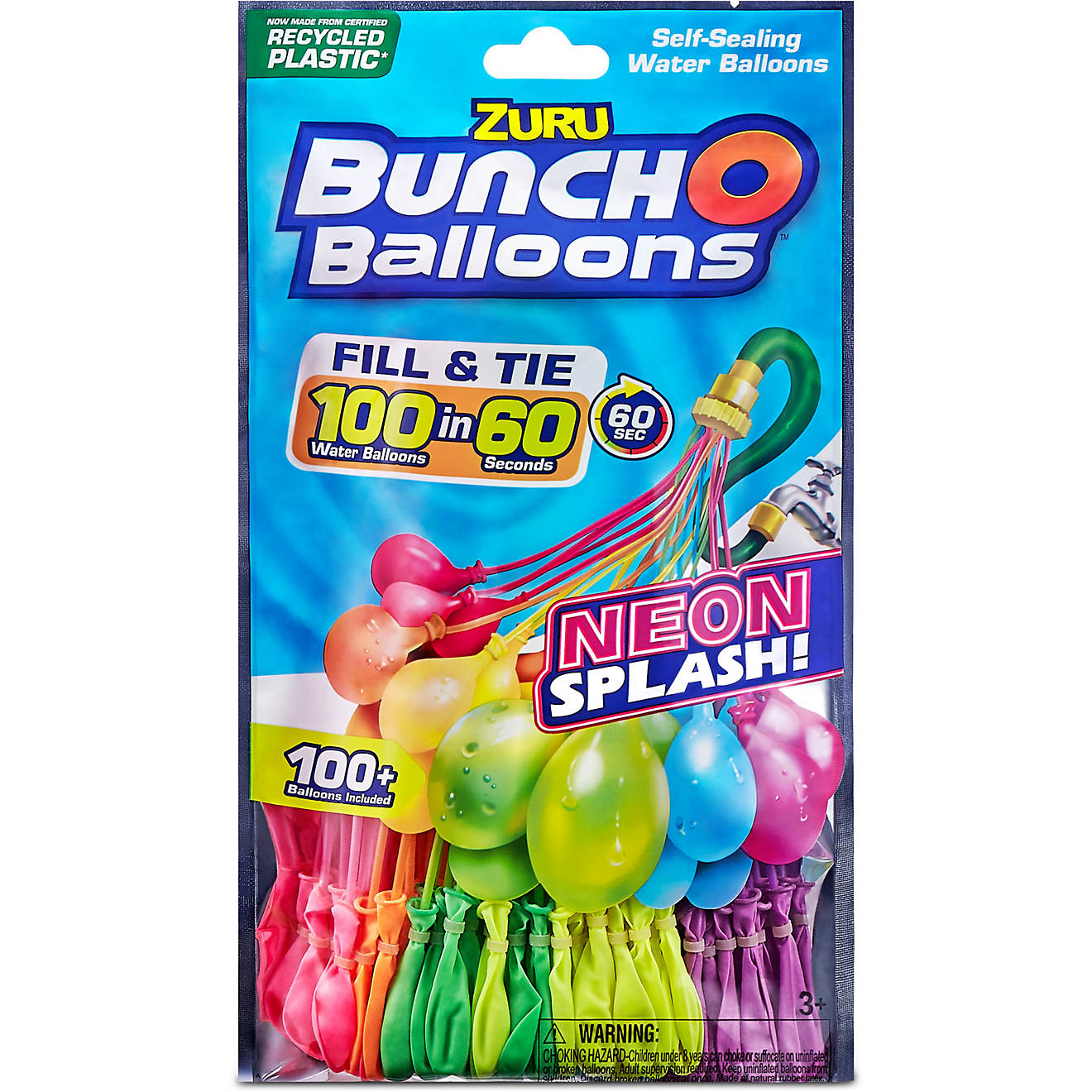ZURU Neon Splash Bunch O Balloons 3-Pack                                                                                         - view number 1