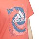 adidas Women's Tie Dye Box Graphic Short Sleeve T-shirt                                                                          - view number 4 image